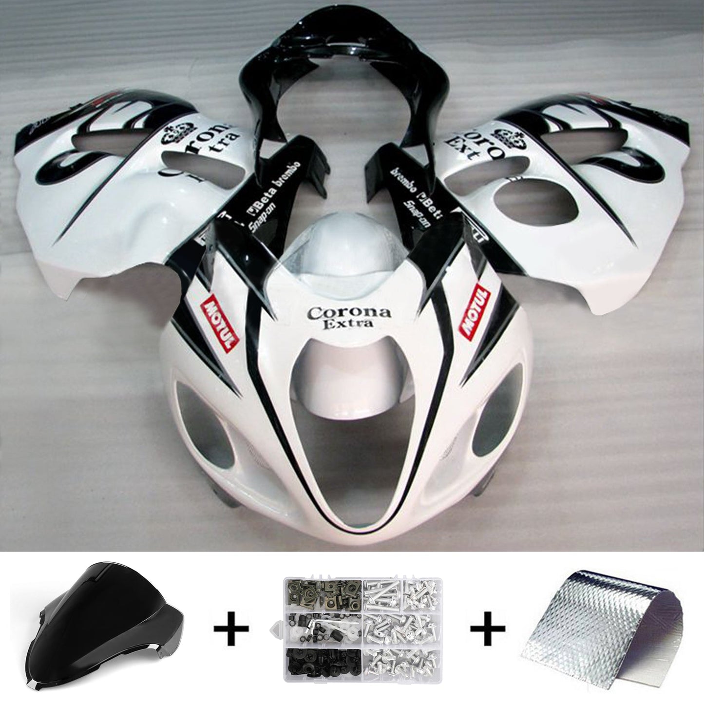 Amotopart Suzuki Hayabusa GSX1300R 1999-2007 Kit carena Carrozzeria Plastica ABS