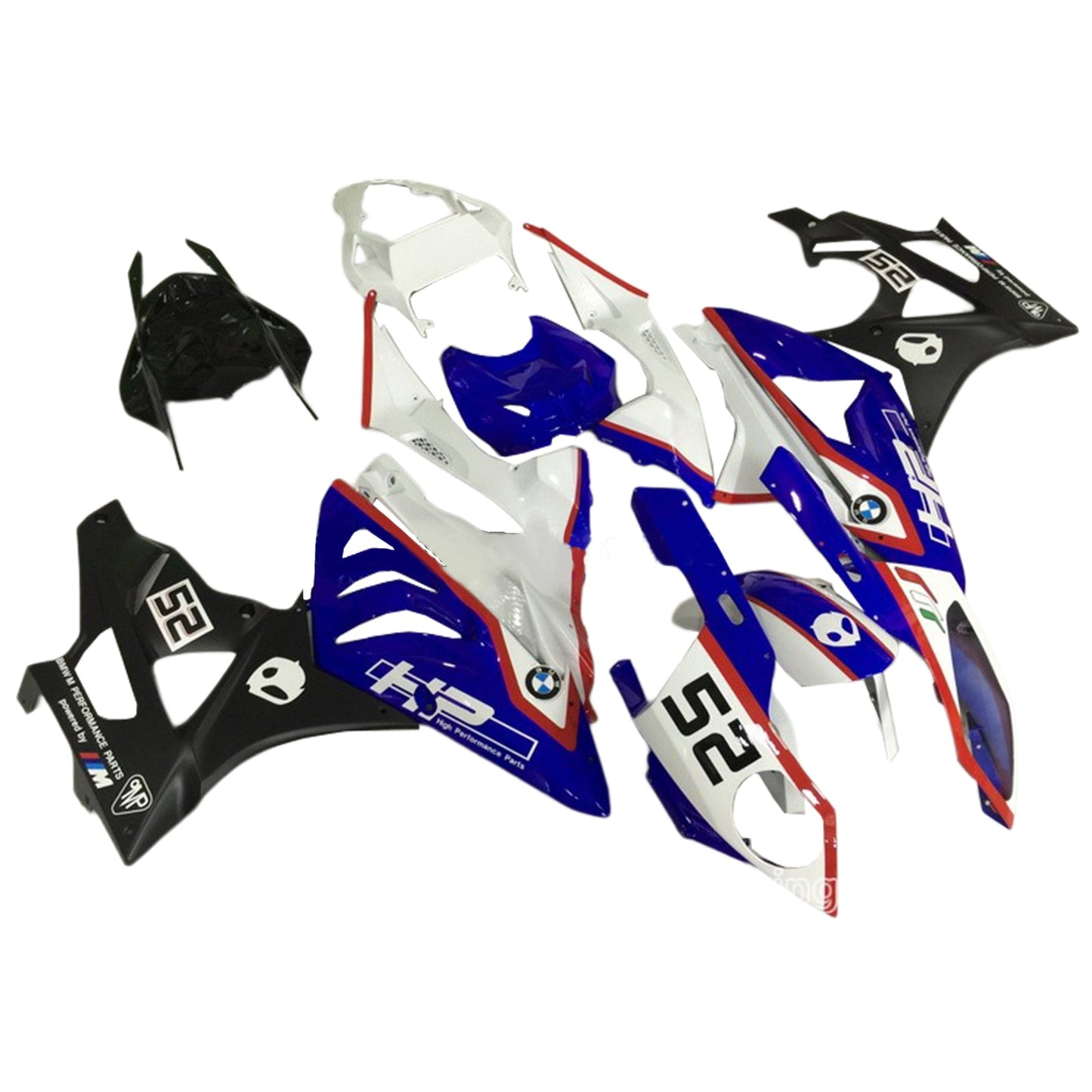 Amotopart BMW S1000RR 2009-2014 Kit carenatura Carrozzeria Plastica ABS