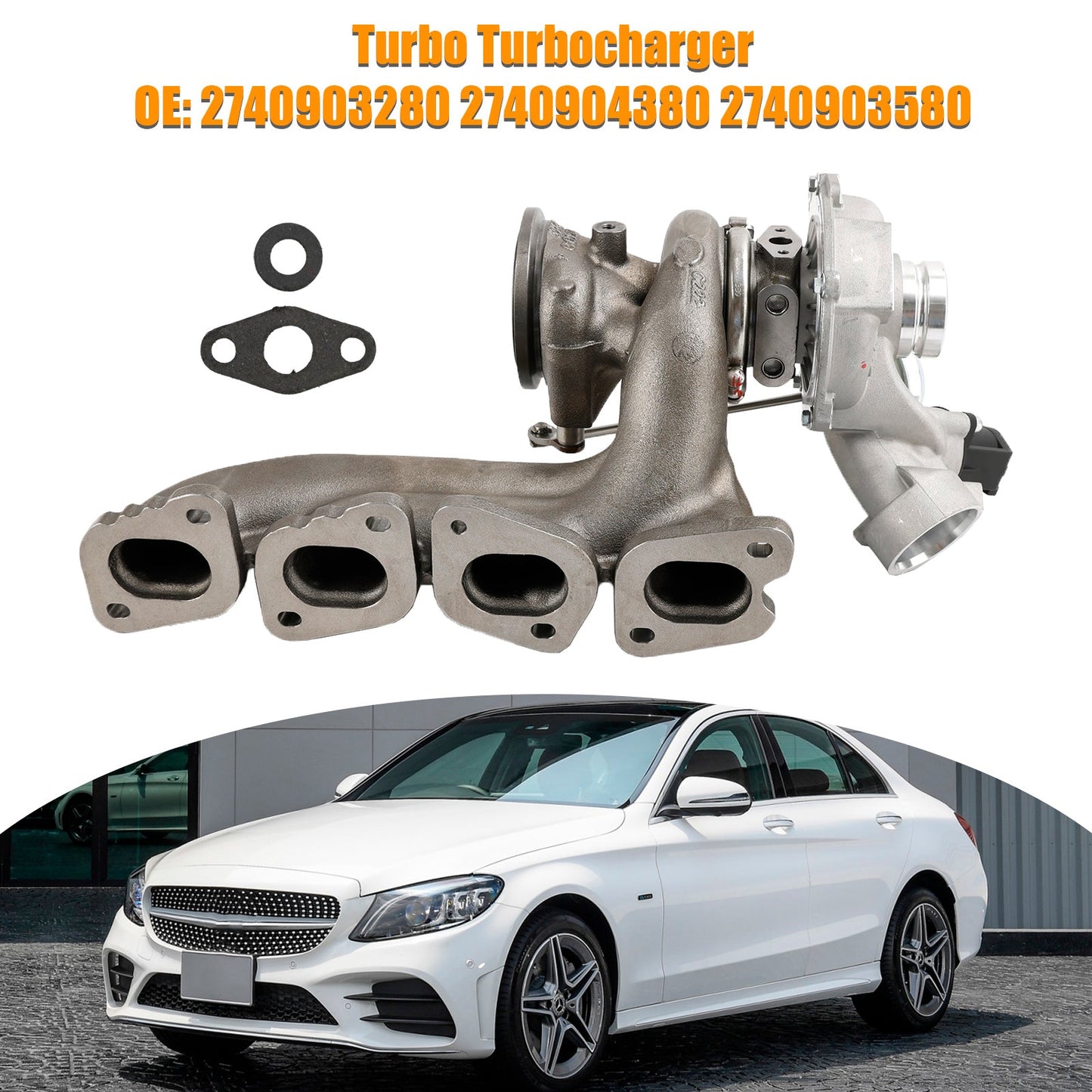 2016 Mercedes-Benz C GLC 300 C 350e Base 2.0L L4 Turbo Turbocompressore 2740904380