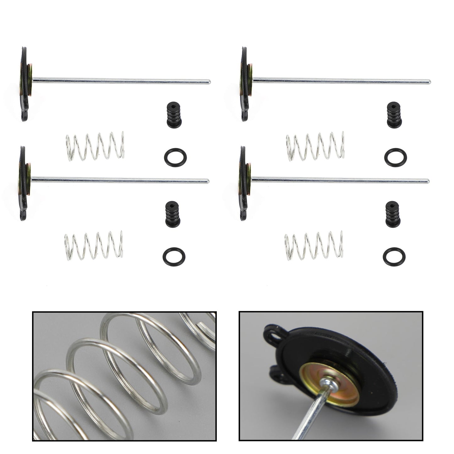 4X Carburatore Carb Rebuild Kit adatto per Honda CB750C 750 Custom CB900C 1980-1982 Generico