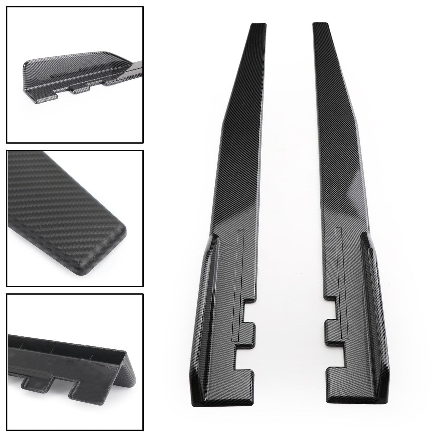 Benz W211 W212 Minigonne laterali in fibra di carbonio Splitter bilancieri Diffusore Winglet Wings Generico