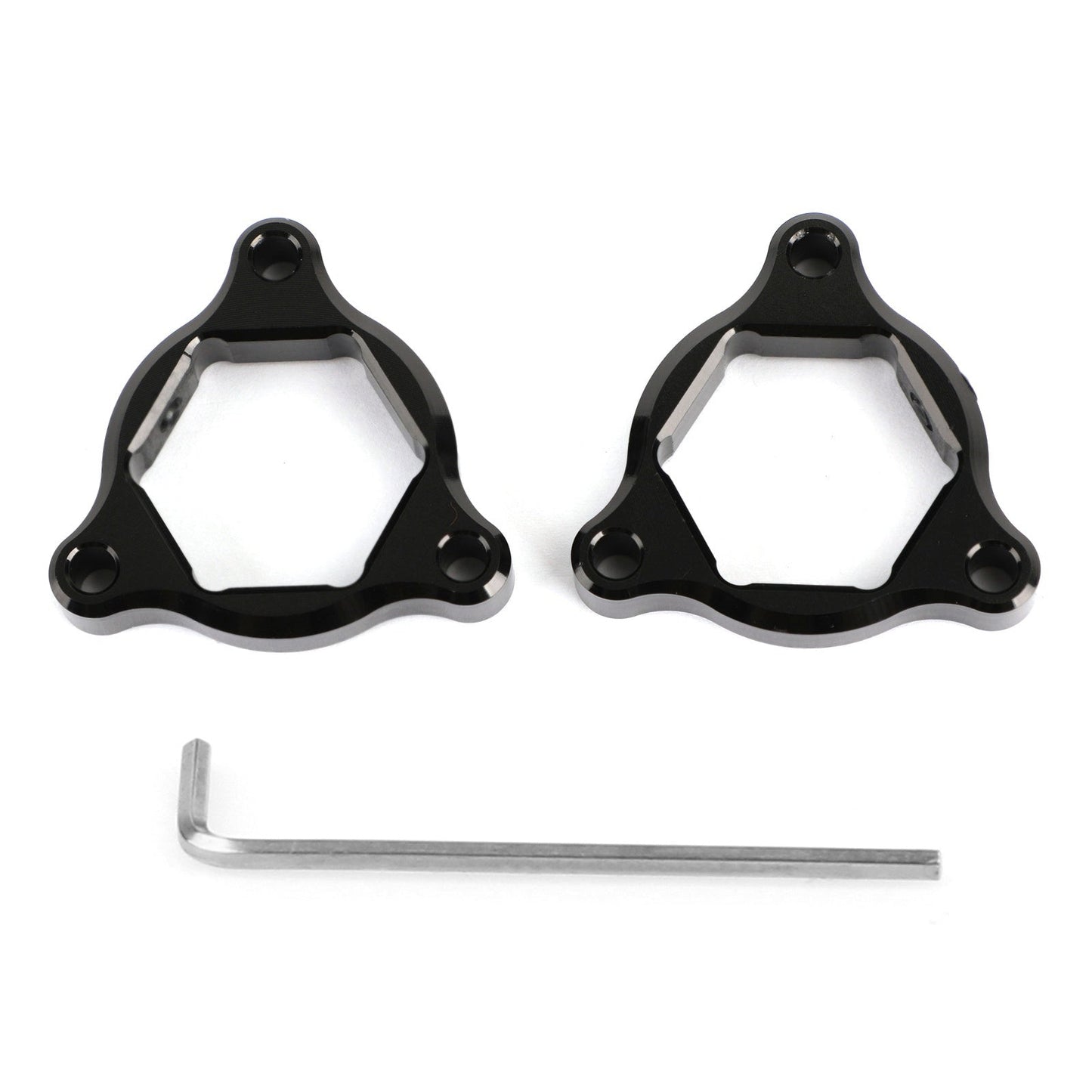 Pre Regolatori Forcella Nero 22MM Fit per Kawasaki Z1000 03-06 ZX636 Ninja 650R Generico