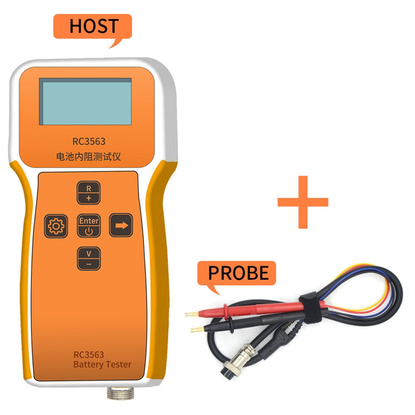 RC3563 Rilevatore del tester di tensione della resistenza interna del misuratore di tensione della batteria