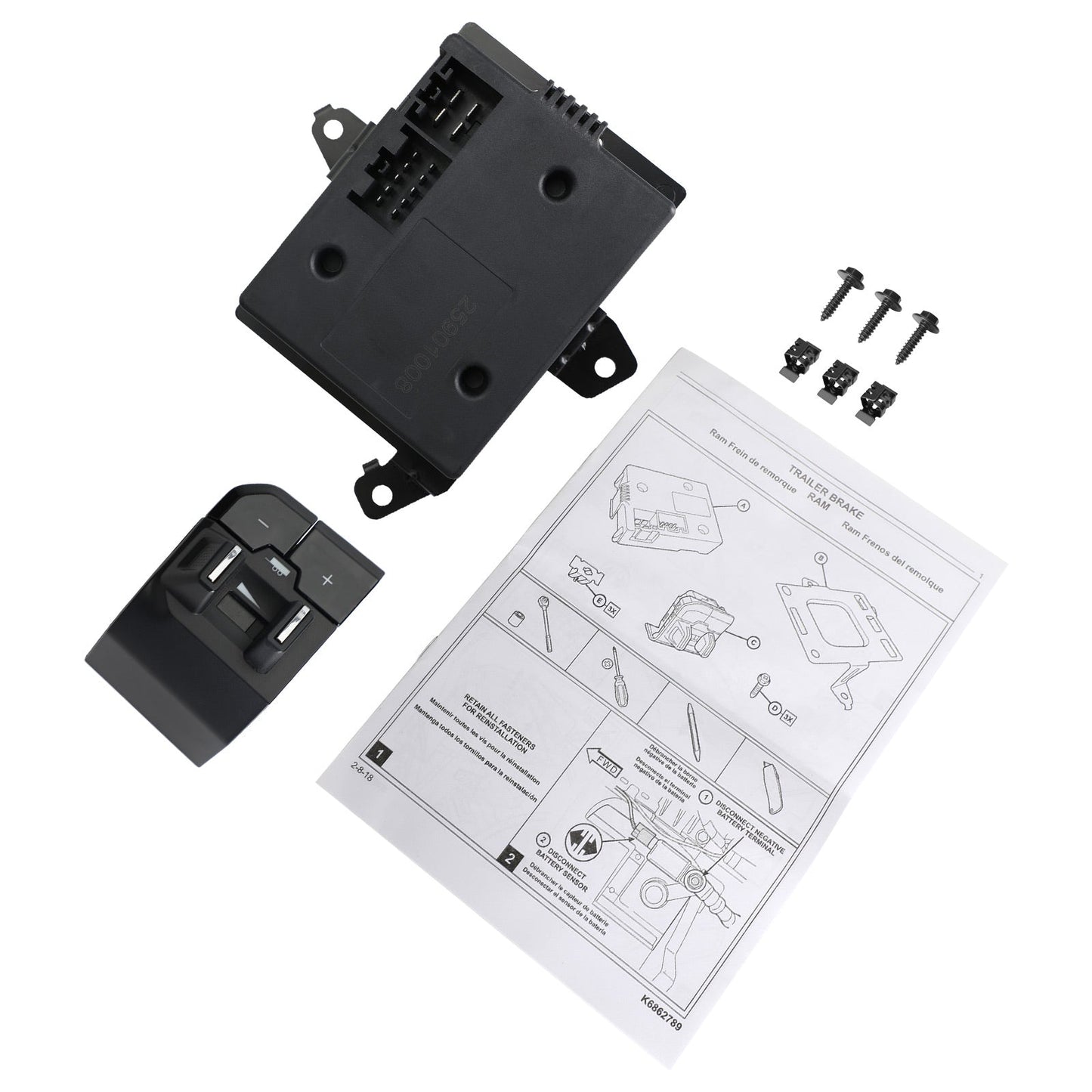 Controller freno rimorchio integrato DT 82215278AE per Ram 1500 2019-2022 generico
