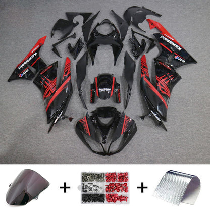 Amotopart Kawasaki ZX6R 636 2009-2012 Kit carena Carrozzeria Plastica ABS