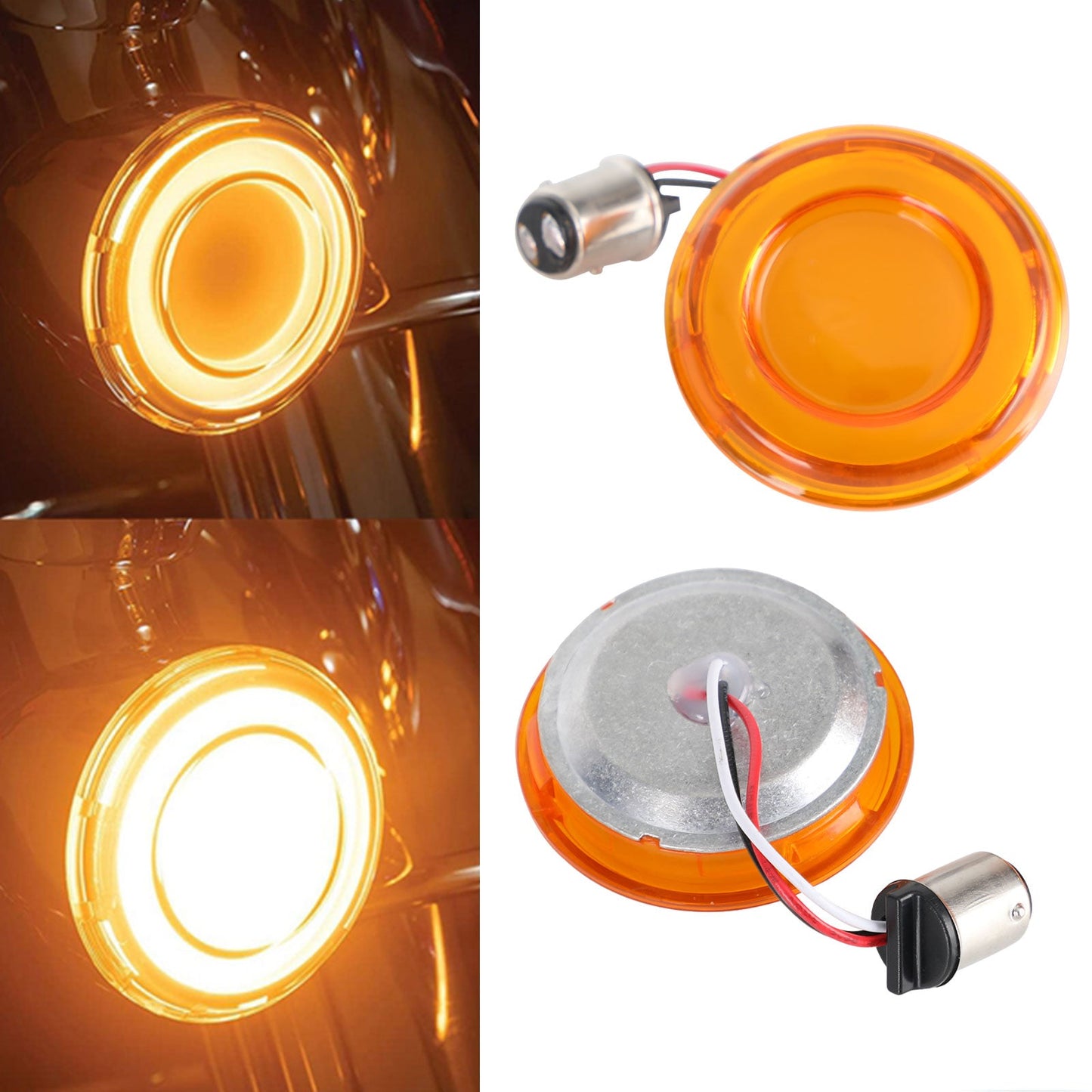1157 Indicatore di direzione del freno a LED per Touring Street Glide Electra Glide Generico