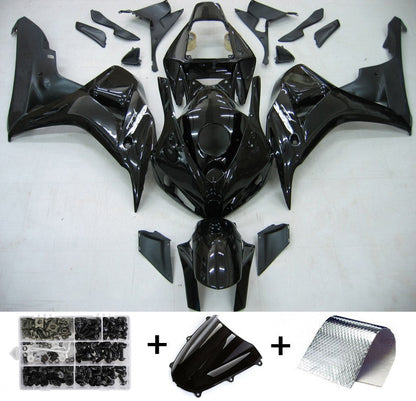 Amotopart rivestimento Honda CBR1000RR 2006-2007 Kit trigger nero lucido di controllo