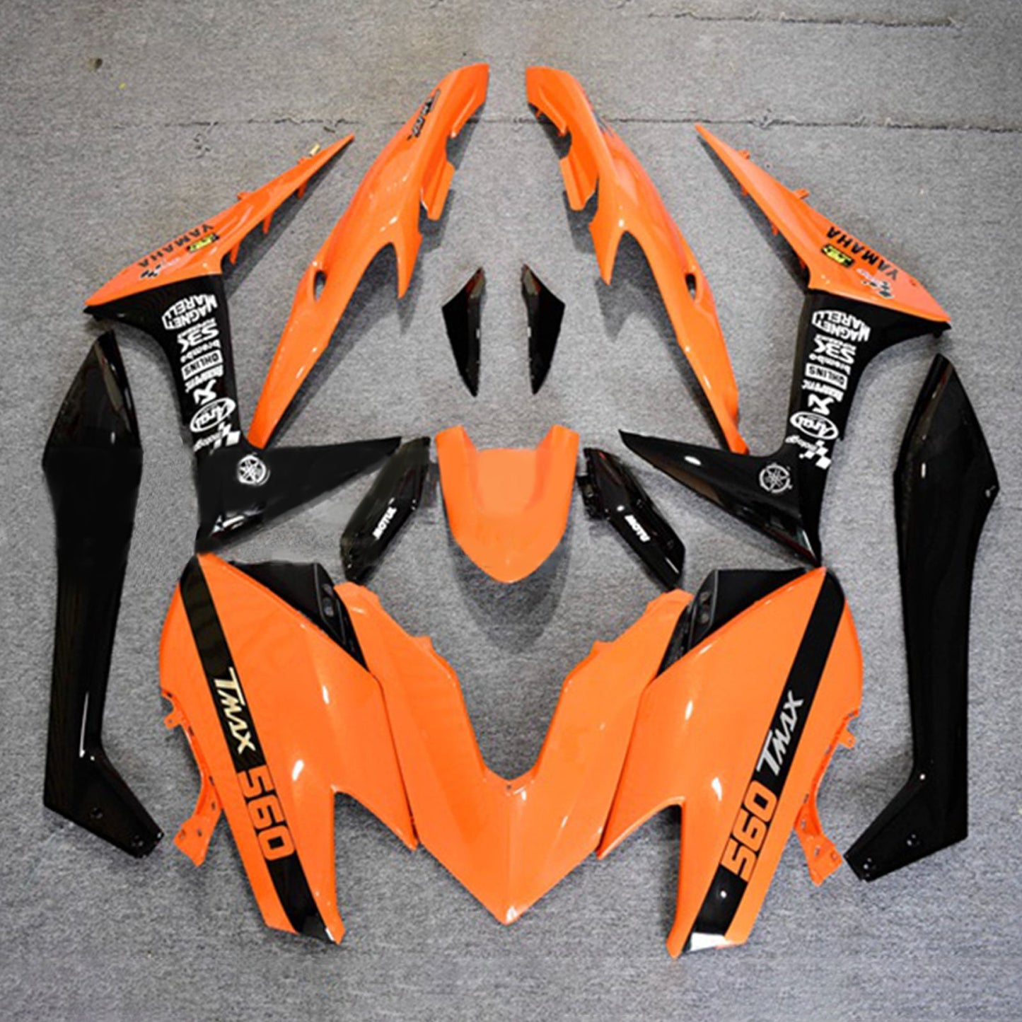 Amotopart Kit Carena Carrozzeria ABS per Yamaha T-Max TMAX530 2017-2018