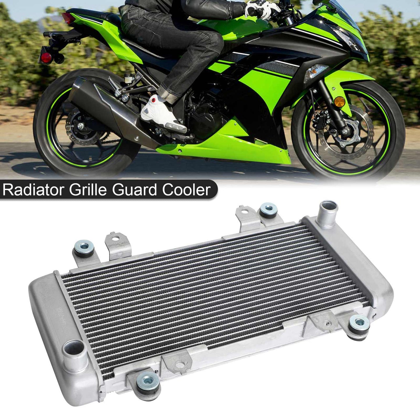 Raffreddamento del dispositivo di raffreddamento della protezione del radiatore per KAWASAKI NINJA 300 EX300 EX 300 2013-2017 Generico