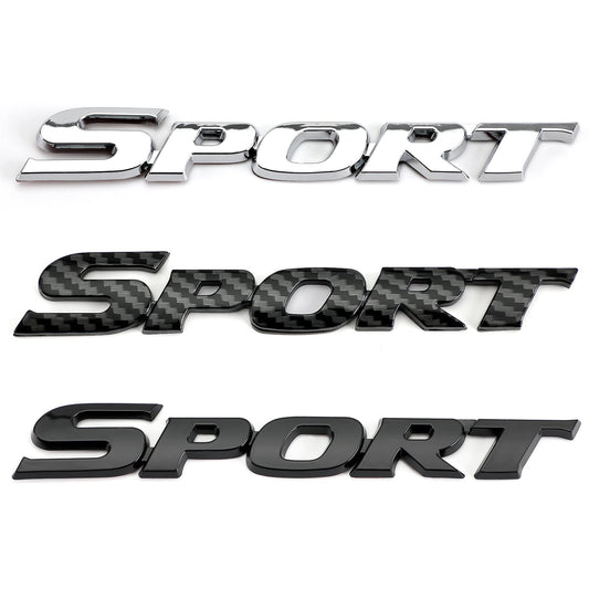 3D Sport Logo Car Trunk Portellone Distintivo Dell&#39;emblema Della Decalcomania Adesivo Carbonio