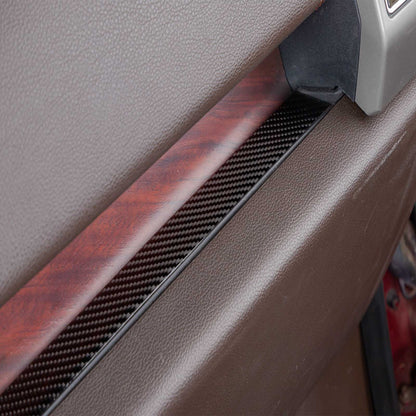 Ford F150 2015- Rivestimento interno del tappetino per slot di stoccaggio del copilota in fibra di carbonio