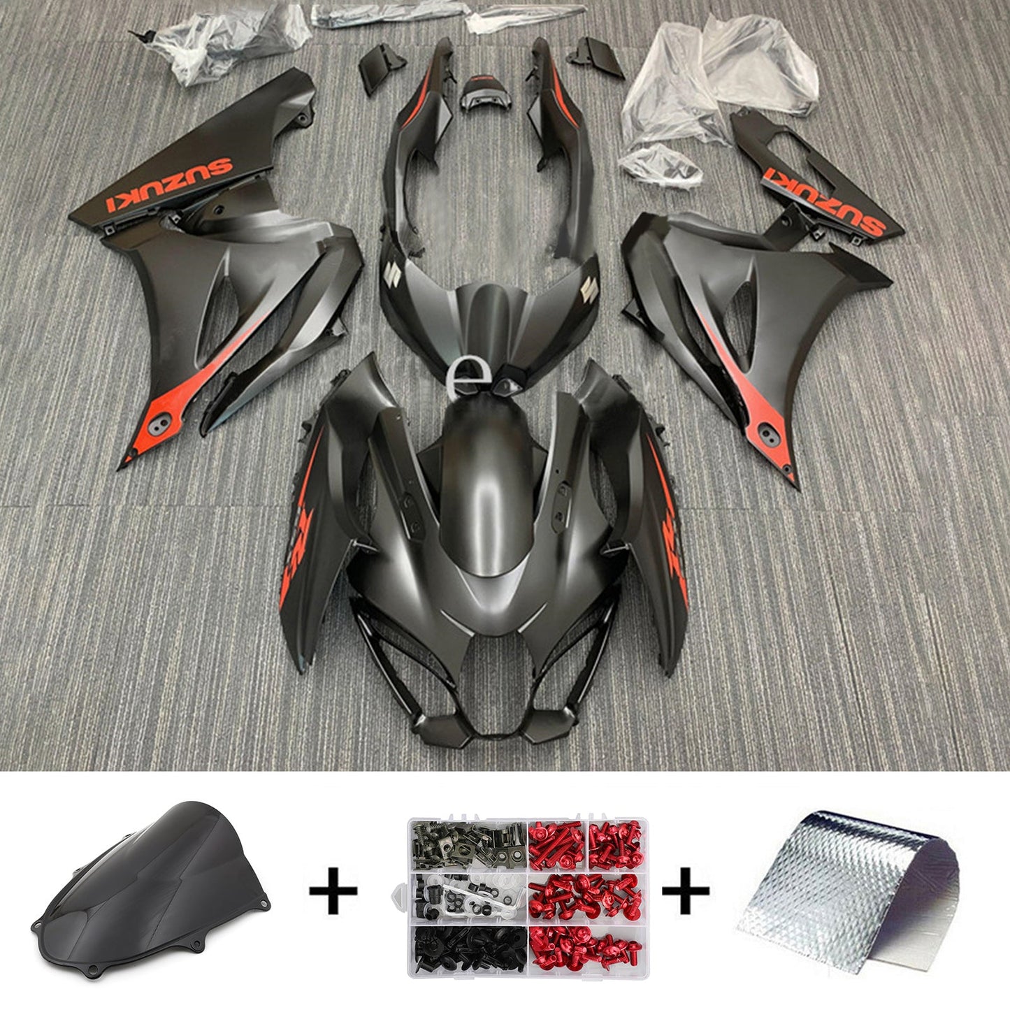 Amotopart Suzuki GSXR1000 2017-2023 K17 Kit carena Carrozzeria Plastica ABS