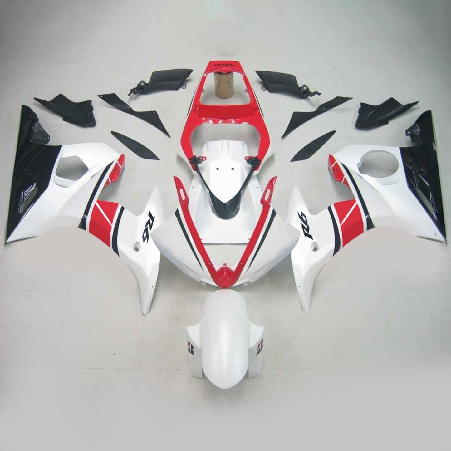 Amotopart Yamaha 2005 YZF 600 R6 Kit di paura rosso bianco