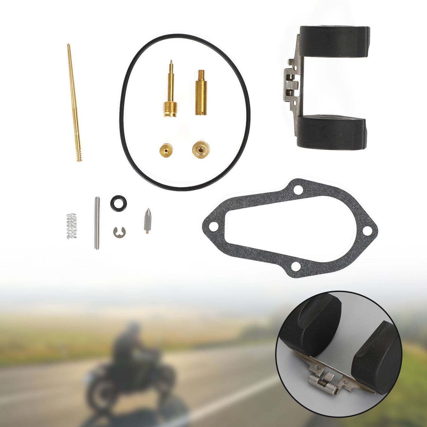 Carburatore Carb Rebuild Kit adatto per Honda XL250 Motosport 250 1972-1975 Generico