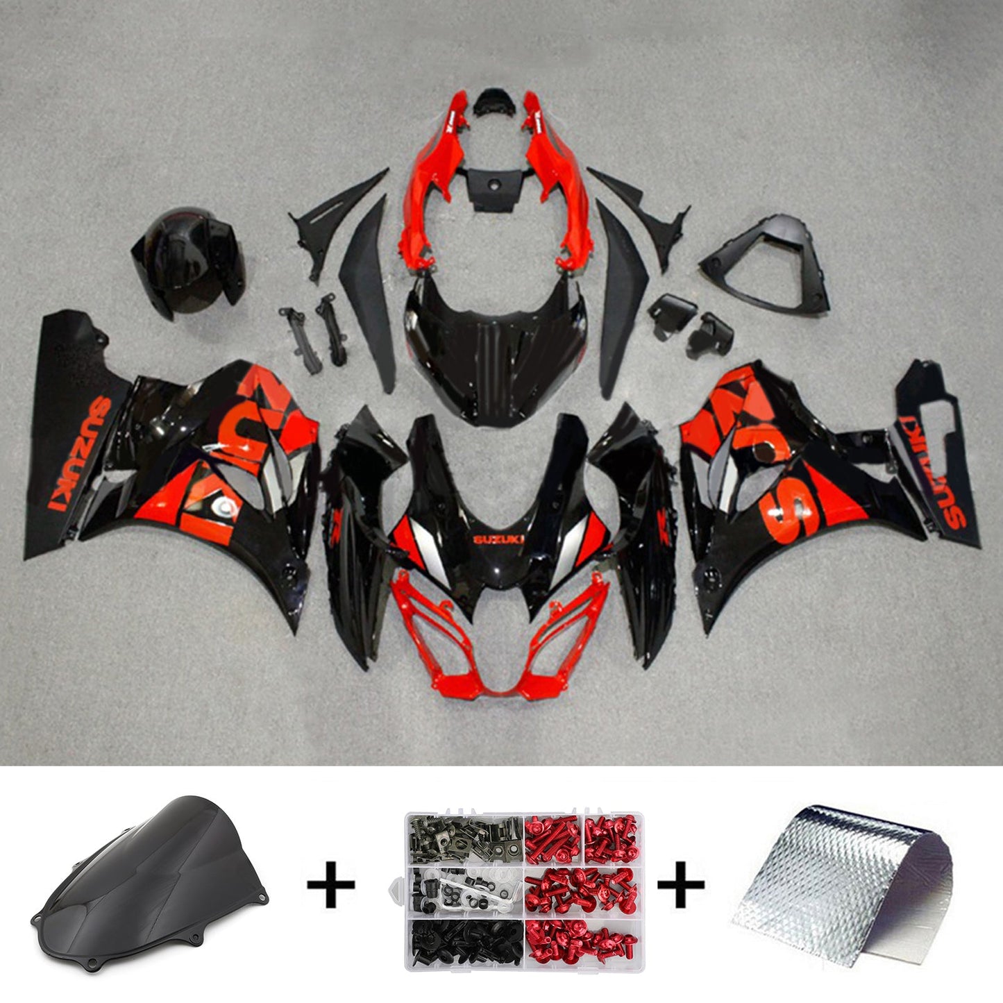 Amotopart Suzuki GSXR1000 2017-2023 K17 Kit carena Carrozzeria Plastica ABS