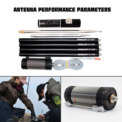Antenna a onde corte portatile con regolatore a scorrimento 8-Band 7MHz-50MHz PAC-12 per TV