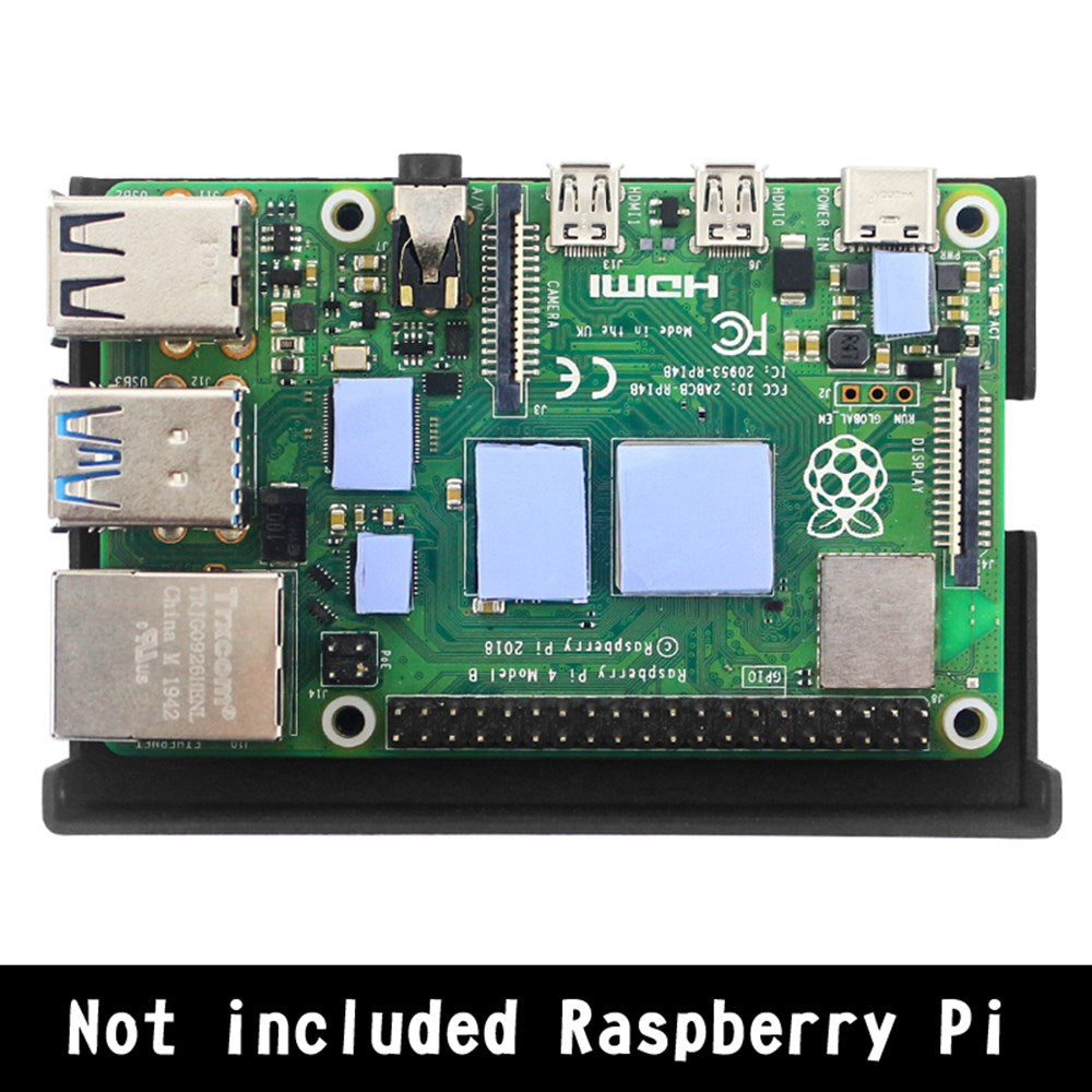 Custodia per display Armor da 3,5 pollici adatta per ventola di raffreddamento in lega di alluminio Raspberry Pi 4