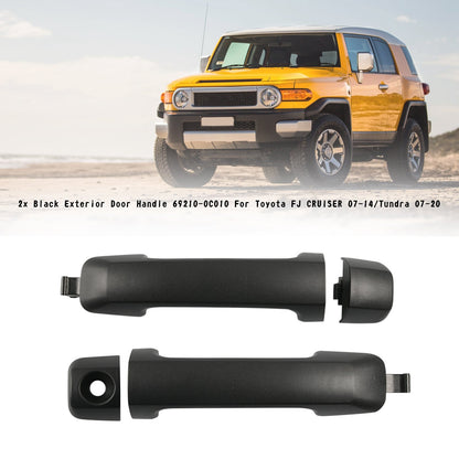 2x maniglia esterna nera per porta 69210-0C010 per Toyota FJ CRUISER 07-14/Tundra 07 generico