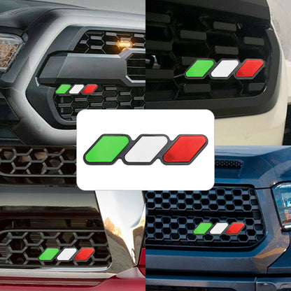 Accessori per auto con emblema distintivo per griglia tricolore per Toyota Tacoma TRD Tundra RAV4