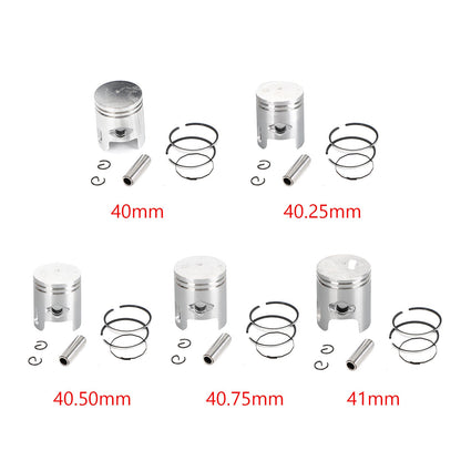 Kit clip perno anello pistone per Can-Am Mini Ds Quest 50 2002-2006 STD(40mm)0.25MM(40.25mm)0.50MM(40.50mm)0.75MM(40.75mm)1.00MM(41mm)Diametro generico