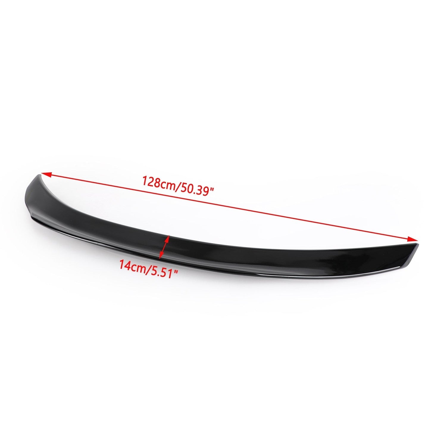 Nero lucido posteriore Highkick Tronco Spoiler Ala Fit Mercedes Benz W205 C63 AMG 2015-2021 Generico