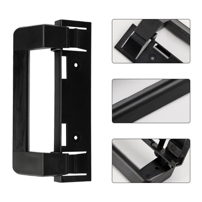 2 × Maniglia per porta del frigorifero per camper, impugnatura nera, hardware per Dometic 3316882900