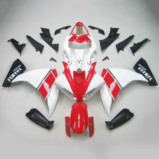 Amotopart Yamaha 2012-2014 YZF 1000 R1 Kit di paura rosso bianco