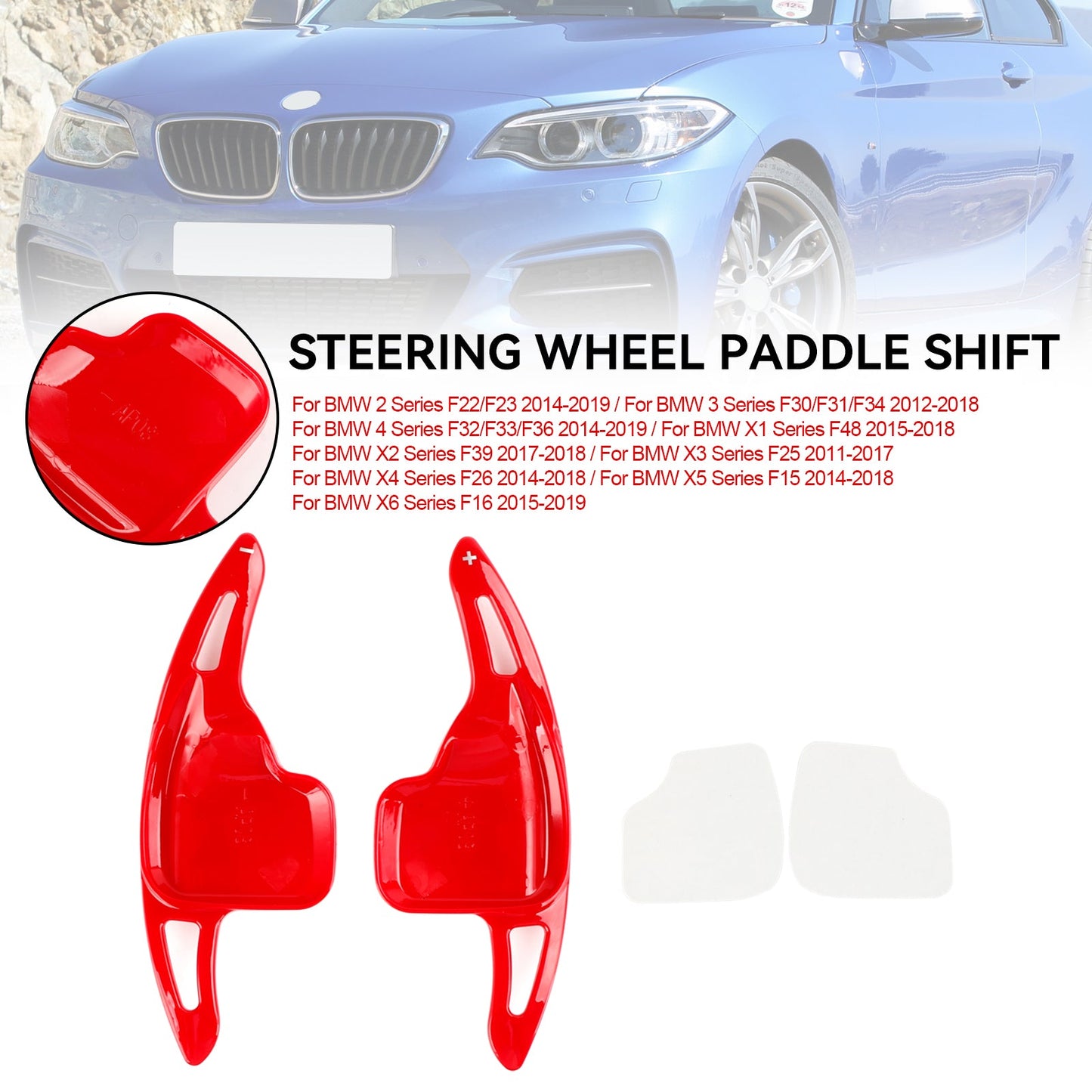 Copertura estensione leva del cambio al volante adatta per BMW F22 F30 F31 F32 X1 X2