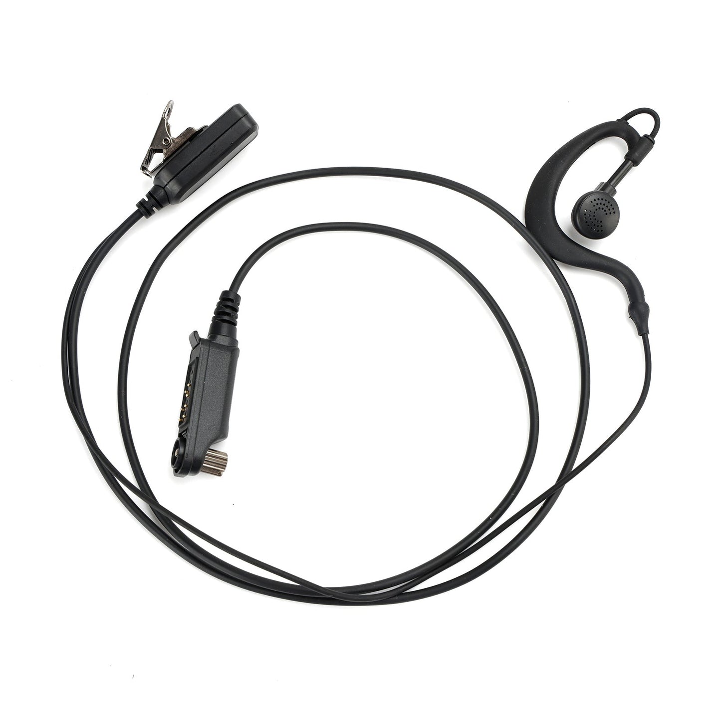 Caltta PD790-025 Auricolare con gancio auricolare ovale PTT in un walkie-talkie per Caltta PD790