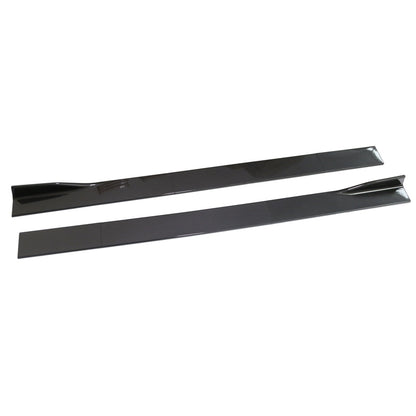 86.6" Universal Side Skirt Extensions Rocker Panel Splitter Lip Look in fibra di carbonio Generico