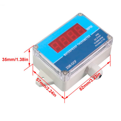 DC 8-24V Hall Contagiri Digital LED Misuratore di velocità del motore Tester IP68 Impermeabile