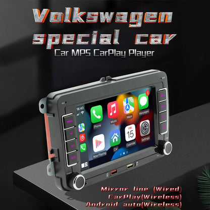 7 "Volkswagen Car Bluetooth Radio Car MP5 Player Wireless Carplay + 4 LED Camera