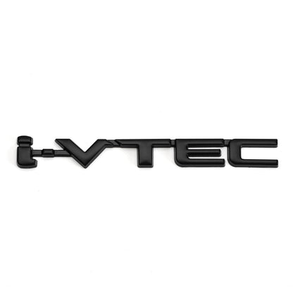 3D Metal i-VTEC Car Trunk Rear Turbo Fender Distintivo dell'emblema Decalcomanie Adesivi Argento Generico