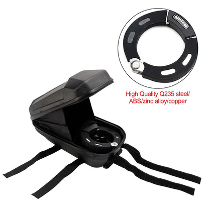 Lucchetto per scooter elettrico per bici da moto con chiave Lucchetto a catena da 60 cm antifurto con borsa
