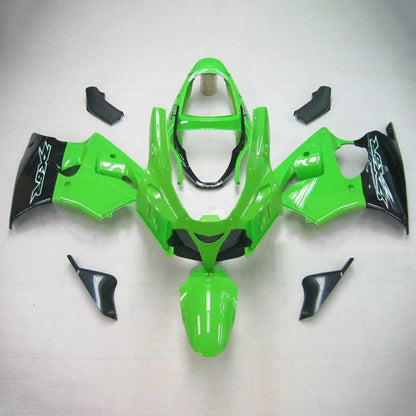 Amotopart 2000-2002 Kawasaki ZX6R Cladding Gloss Green Kit