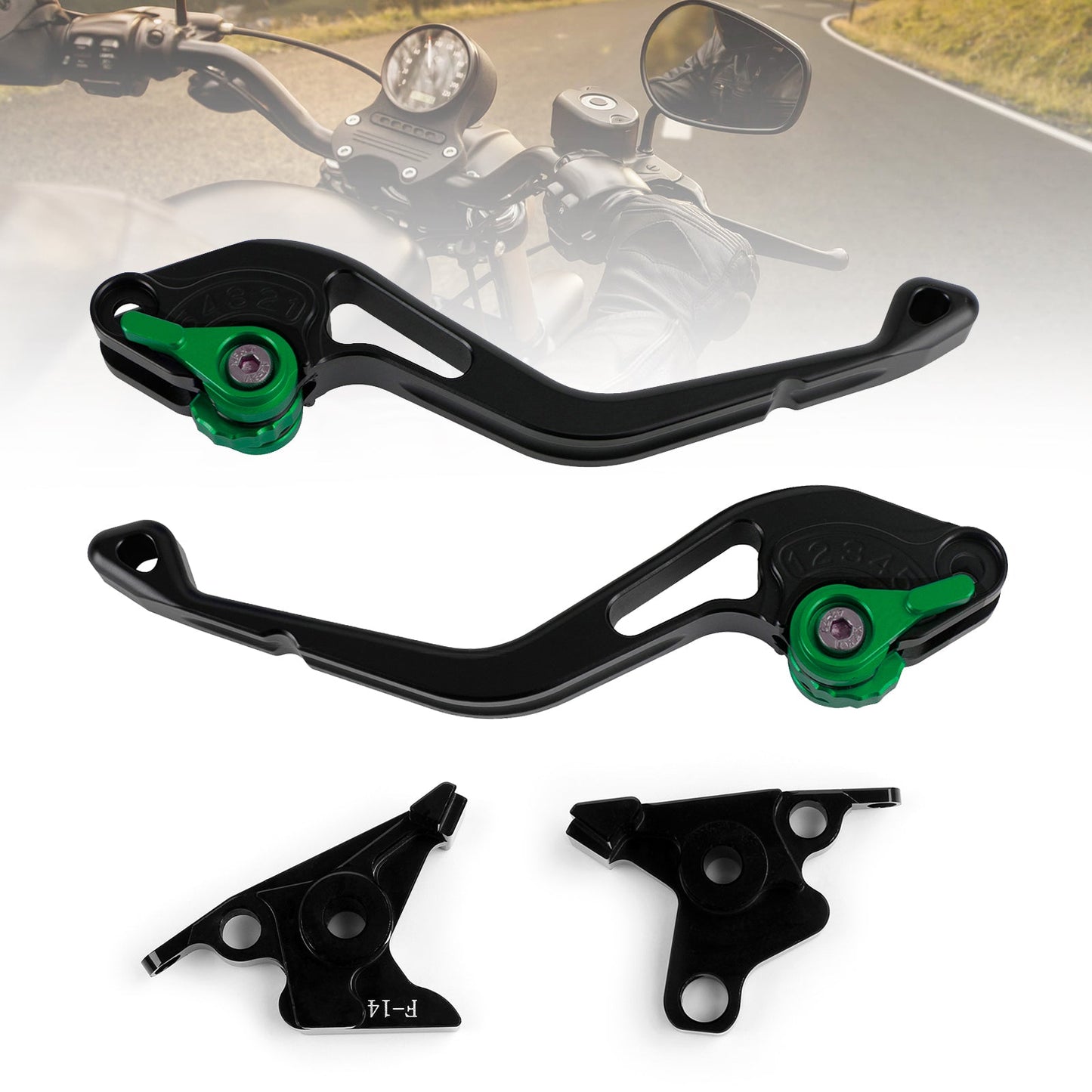Kawasaki ZRX1100 ZZR1200 ZX7R ZG1000 NUOVA Leva freno frizione corta