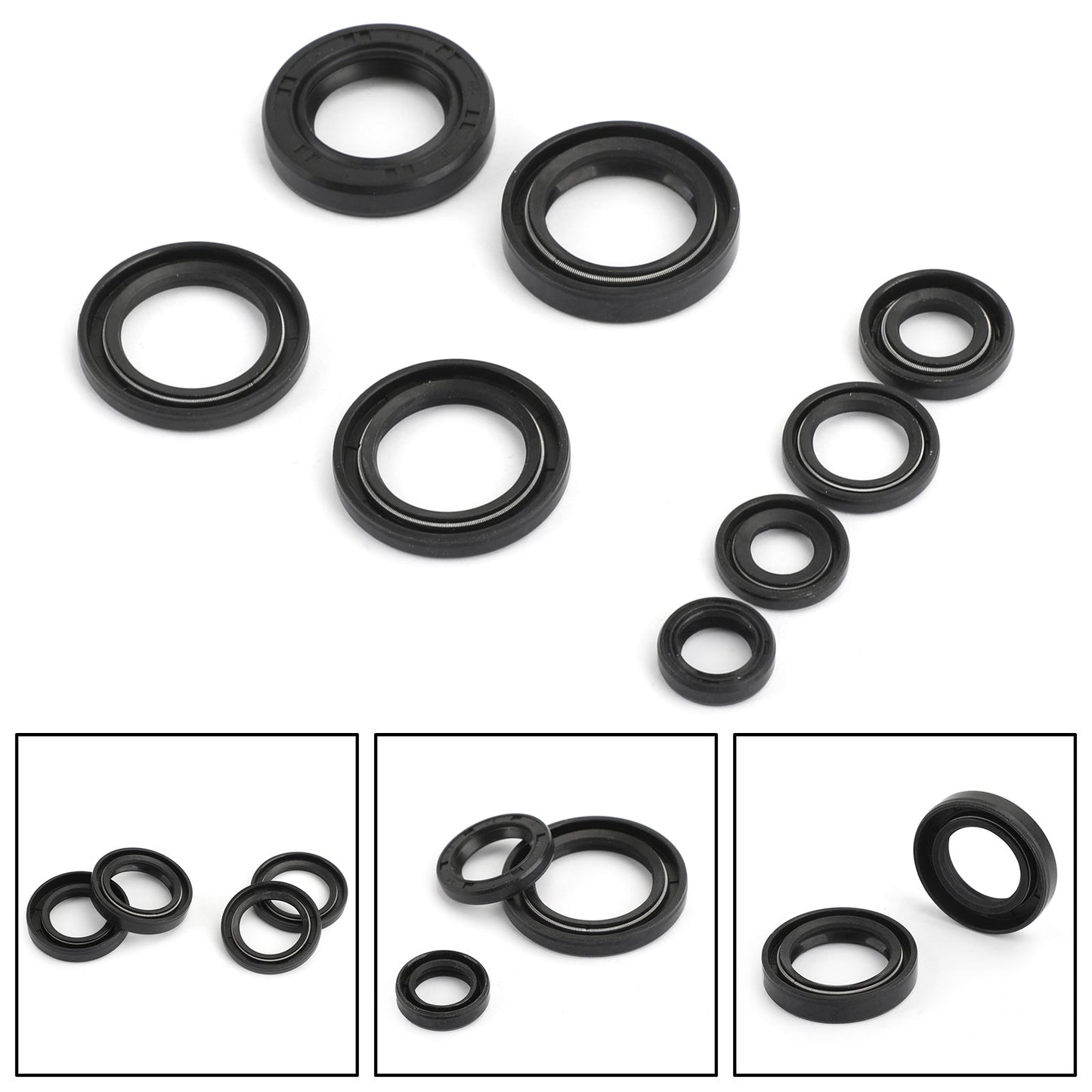 Kit paraolio motore adatto per Yamaha DT125 DT175 MX125 MX175 IT175 YZ125 1974-1983 Generico