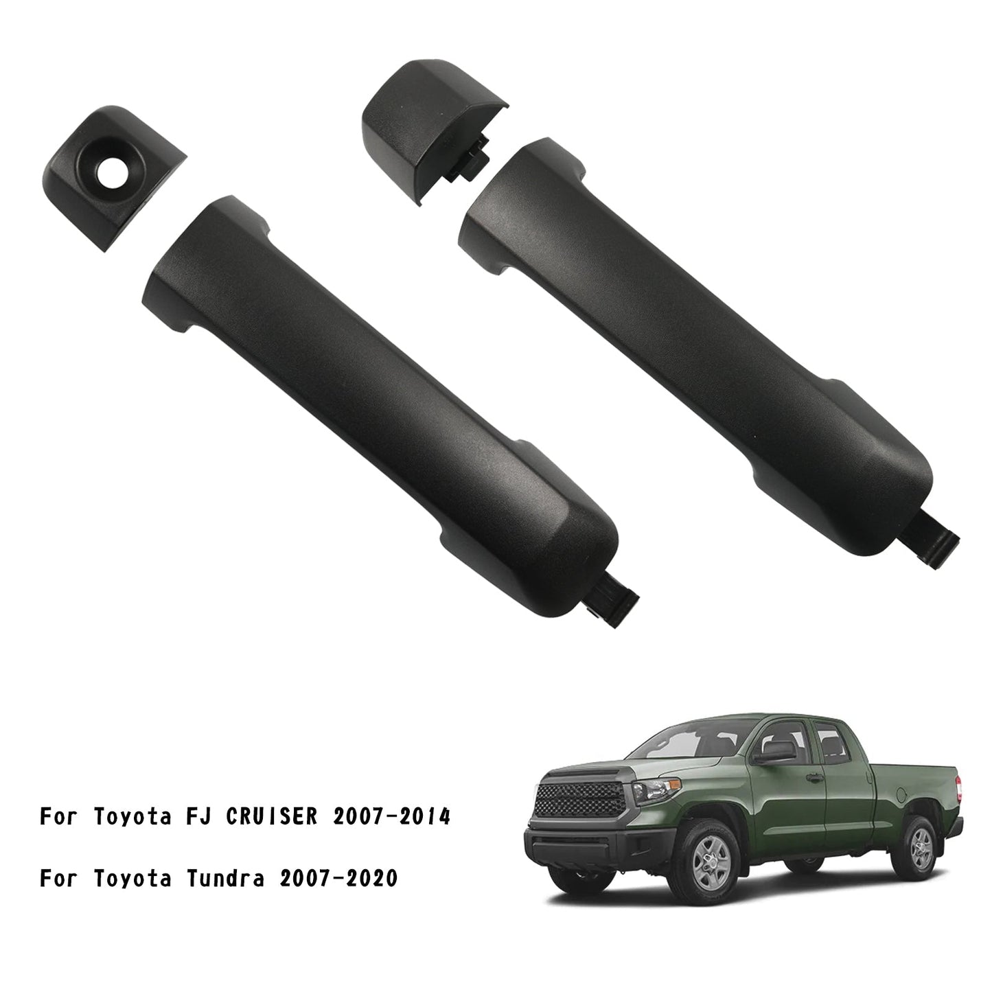2x maniglia esterna nera per porta 69210-0C010 per Toyota FJ CRUISER 07-14/Tundra 07 generico
