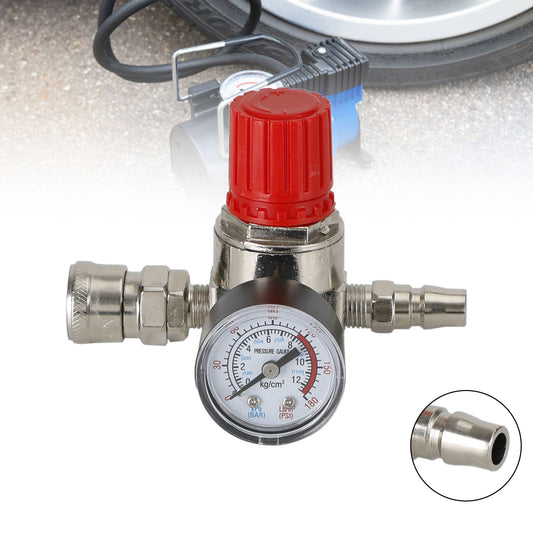 Compressore d'aria 1/4" regolatore manometro controllo valvola interruttore 175 psi