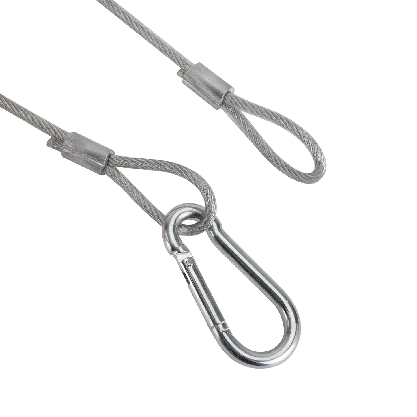1/5/10Pcs 26.4"Cavo di sicurezza di sicurezza in filo di acciaio per luce da palcoscenico con morsetto Par Light