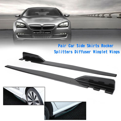 Benz W211 W212 Minigonne laterali in fibra di carbonio Splitter bilancieri Diffusore Winglet Wings Generico