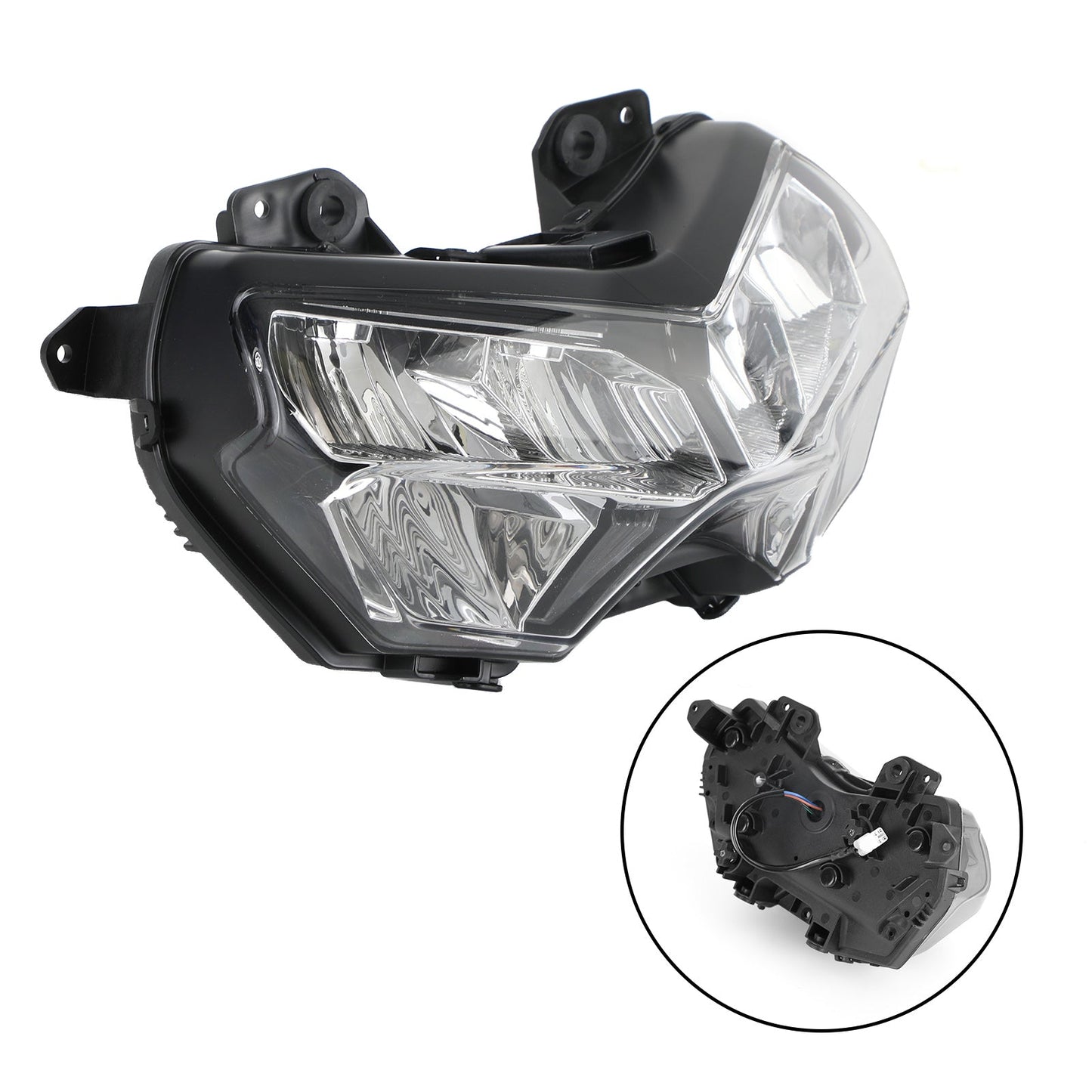 Faro Protezione Della Copertura Della Protezione Haddlamp Kit Per Kawasaki Z400 650 900 20-22 Fumo Generico