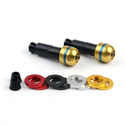 Universal Motorcycle Colorful 7/8" Tappi terminali manubrio Manopole Bar End Generico