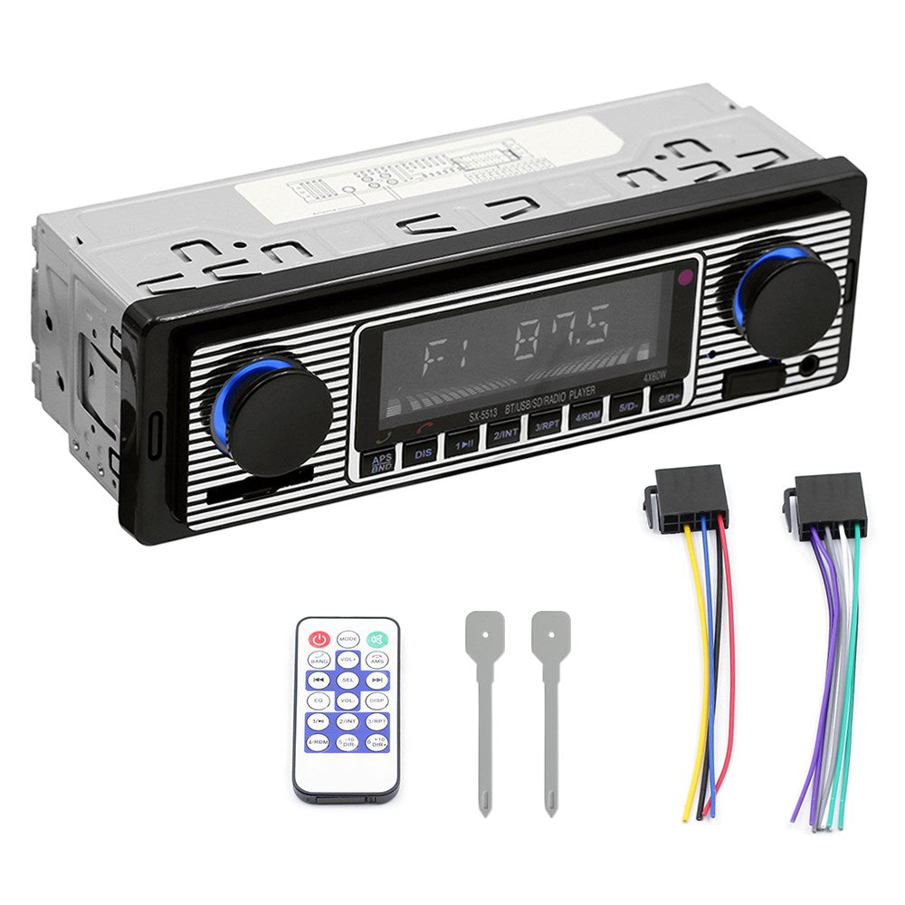 Bluetooth Auto d'epoca Lettore MP3 Radio FM AUX Ricevitore audio stereo classico USB