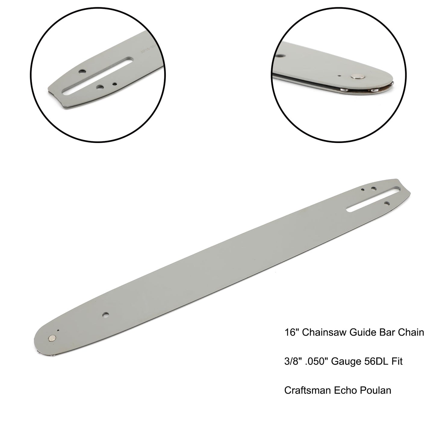 Catena per barra di guida per motosega da 16" 3/8" .050" Calibro 56DL Fit Craftsman Echo Poulan