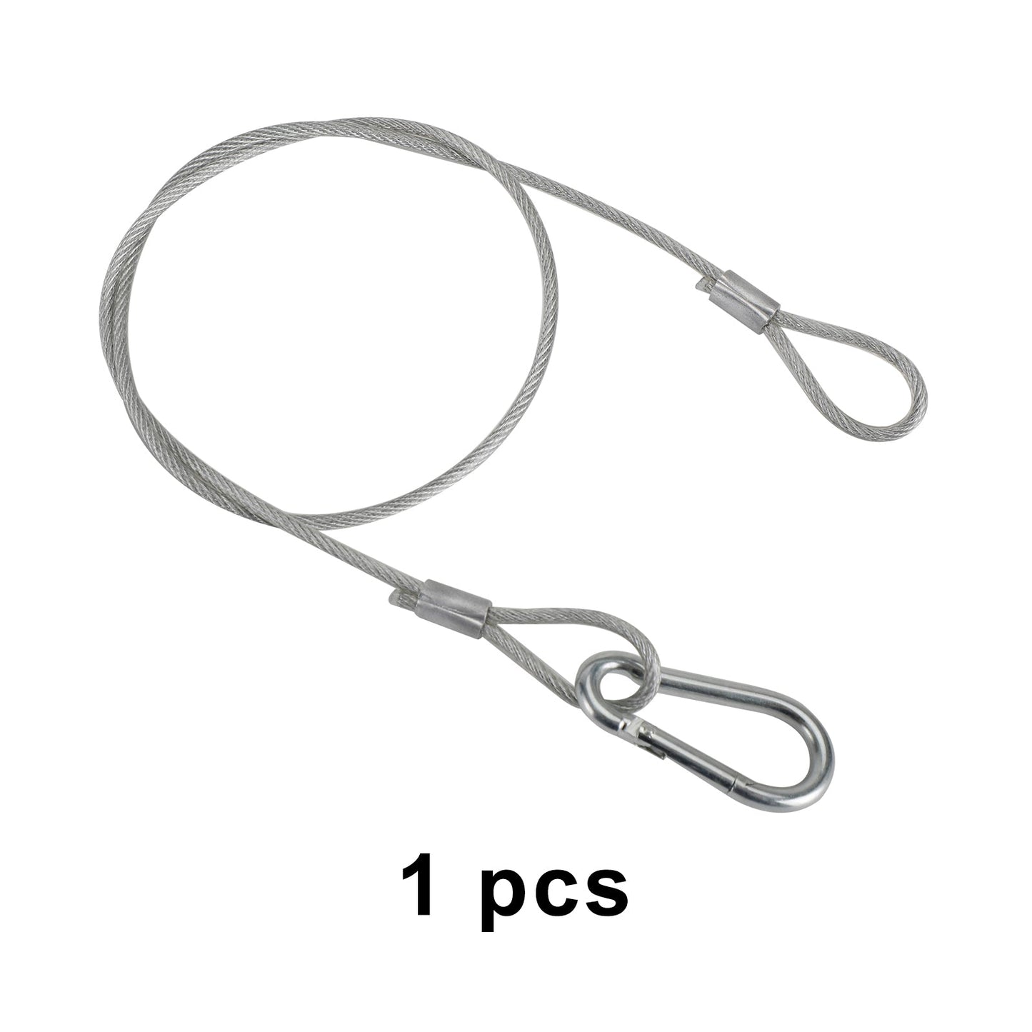 1/5/10Pcs 26.4"Cavo di sicurezza di sicurezza in filo di acciaio per luce da palcoscenico con morsetto Par Light