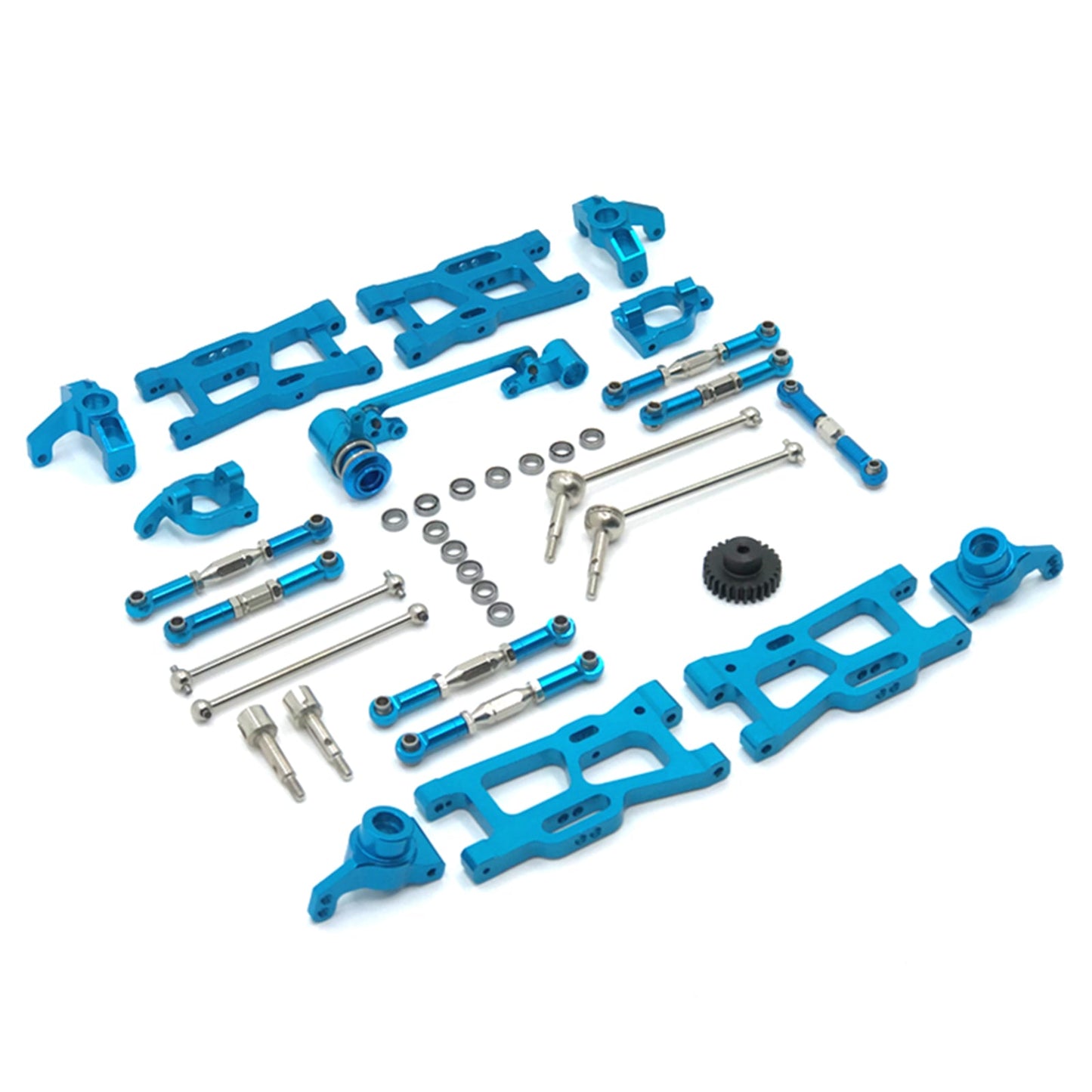 12Pcs Aggiornamenti RC Parti Kit Per Wltoys 144001 144002 124016 124017 124018 124019