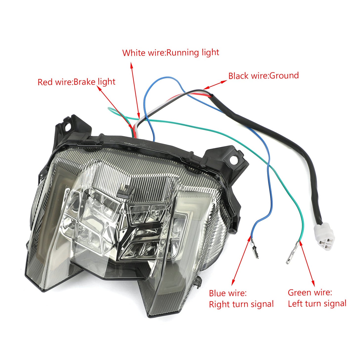 LED Freno Posteriore Indicatori di Direzione Fanale Posteriore per YAMAHA MT-09 FZ-09 2017-2019 Generico