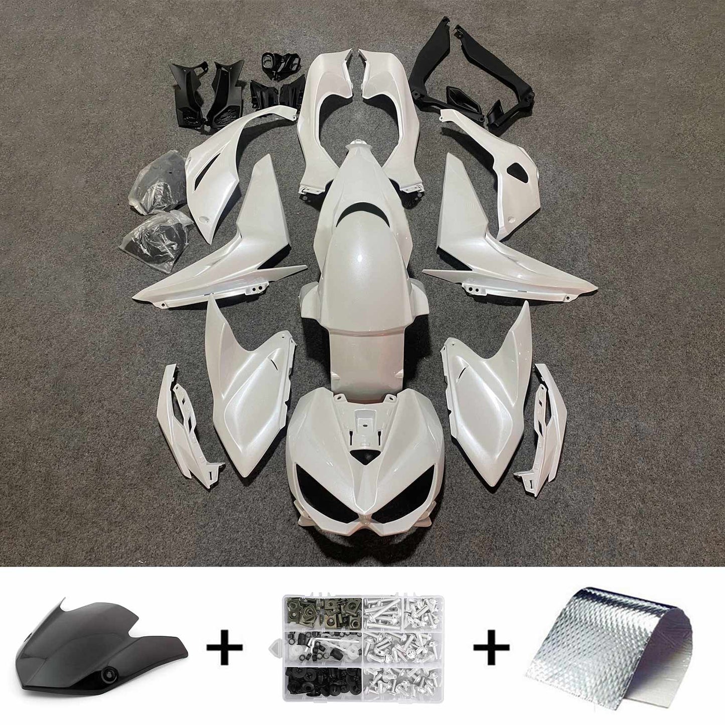 Amotopart Kawasaki Z1000 2014-2017 Kit carena Carrozzeria Plastica ABS