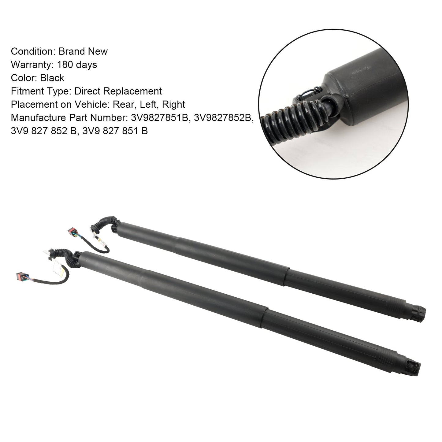 Ammortizzatori a gas per portellone posteriore elettrico 2 pezzi 3V9827851B adatti per Skoda Superb III 3V5 3V9827852B